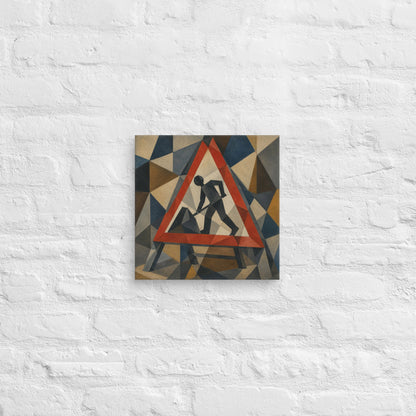 Cubist Men At Work Canvas - One for Students - rubberchicken.studio