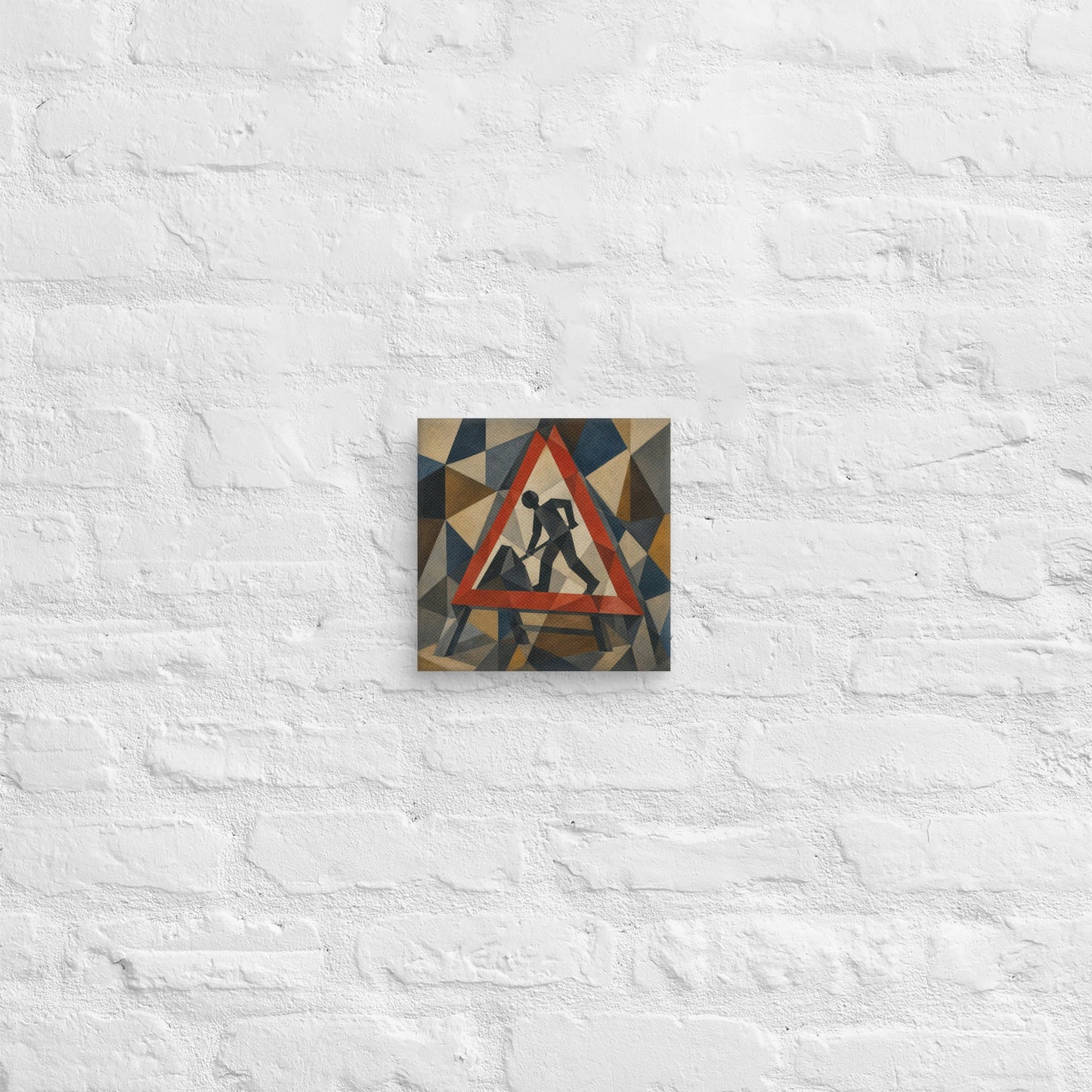 Cubist Men At Work Canvas - One for Students - rubberchicken.studio