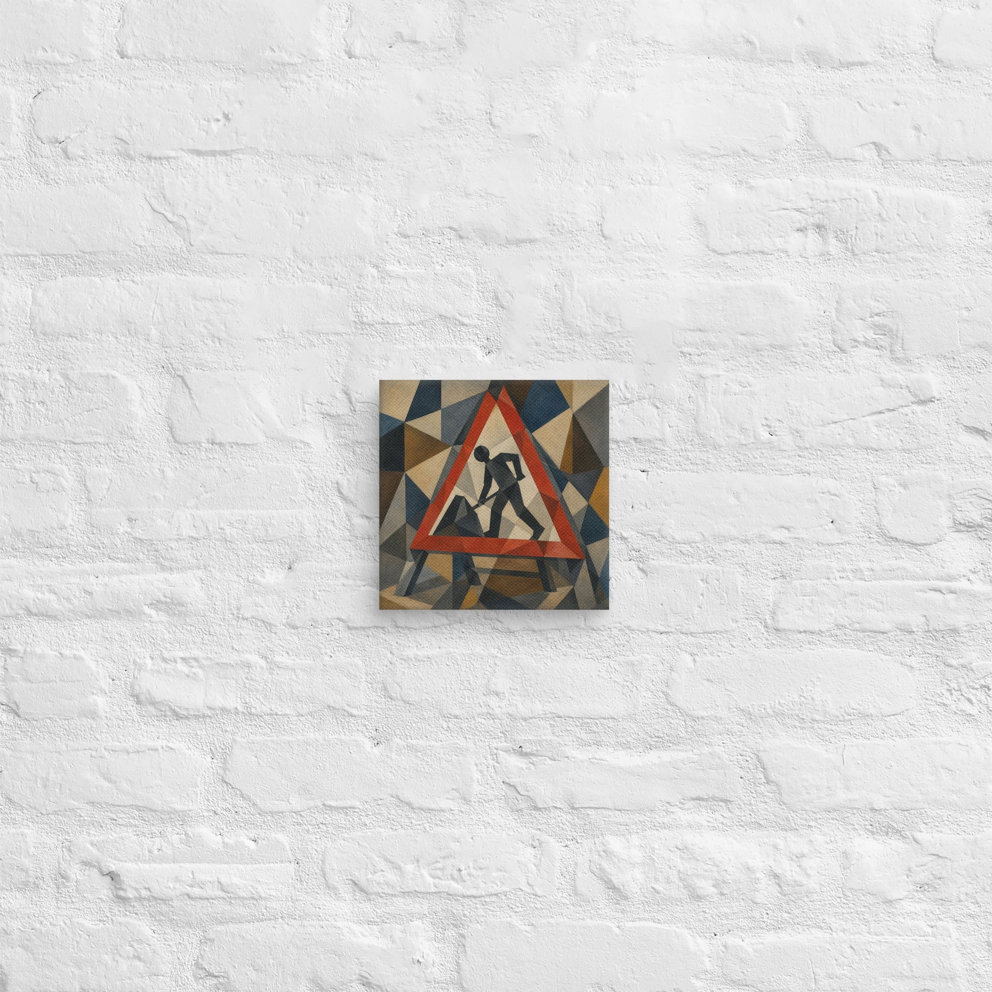 Cubist Men At Work Canvas - One for Students - rubberchicken.studio