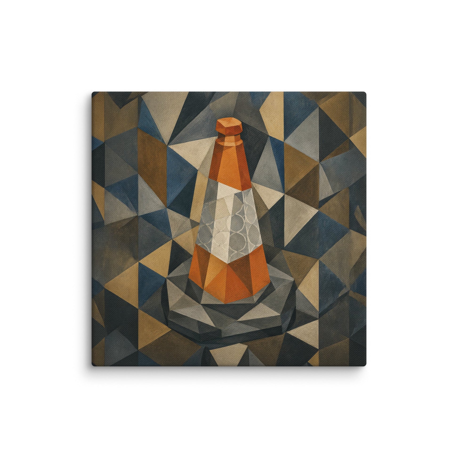 Cubist Traffic Cone Canvas - One for Students - rubberchicken.studio
