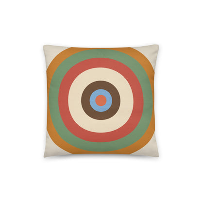 Darjeeling - cotton cushion cover - Warm spice tones meet soft greens and faded blues - rubberchicken.studio