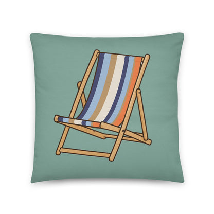 Deckchair - cotton cushion cover - rubberchicken.studio