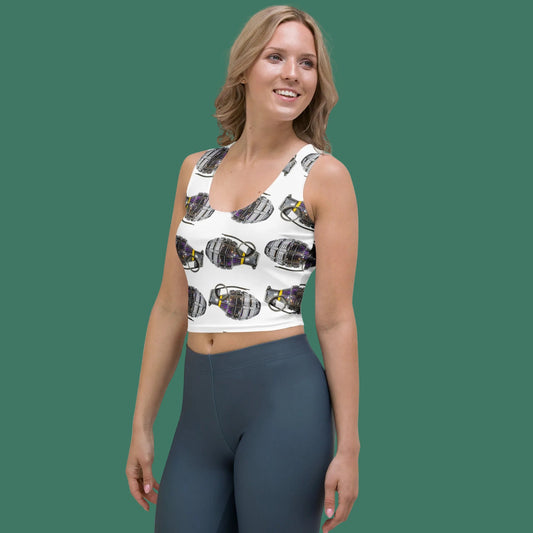 Disco Grenades Crop Top - rubberchicken.studio