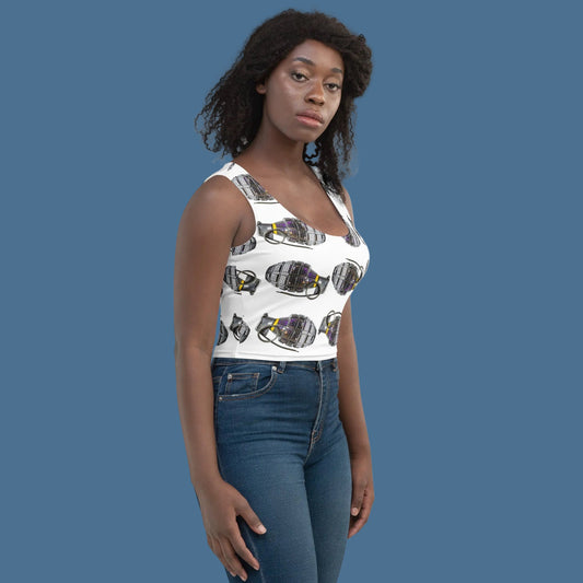 Disco Grenades Crop Top - rubberchicken.studio