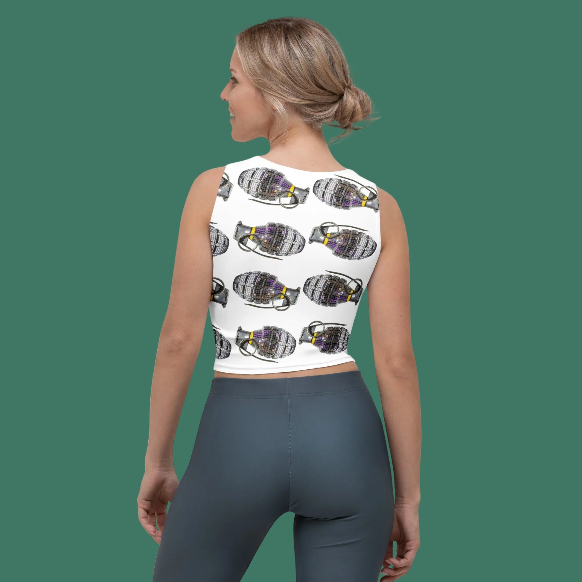 Disco Grenades Crop Top - rubberchicken.studio