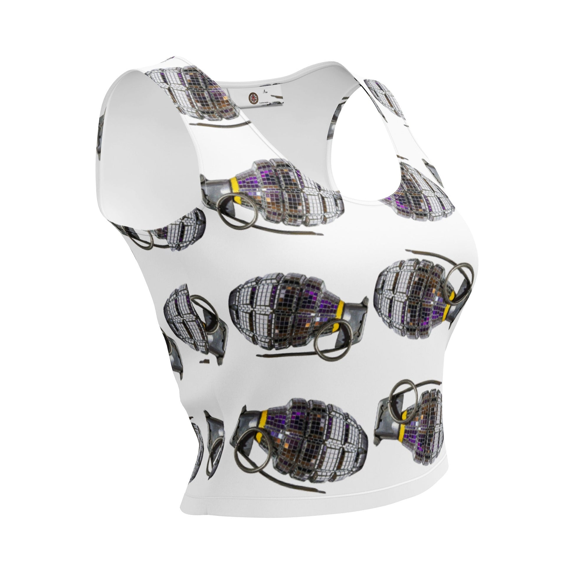 Disco Grenades Crop Top - rubberchicken.studio