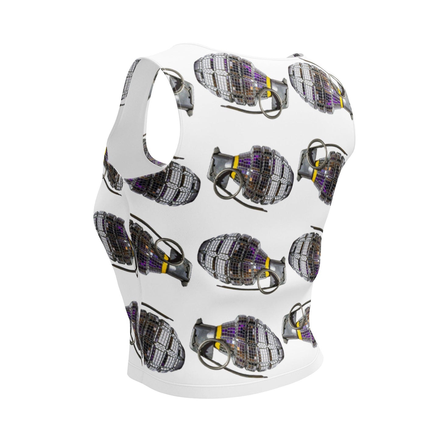 Disco Grenades Crop Top - rubberchicken.studio