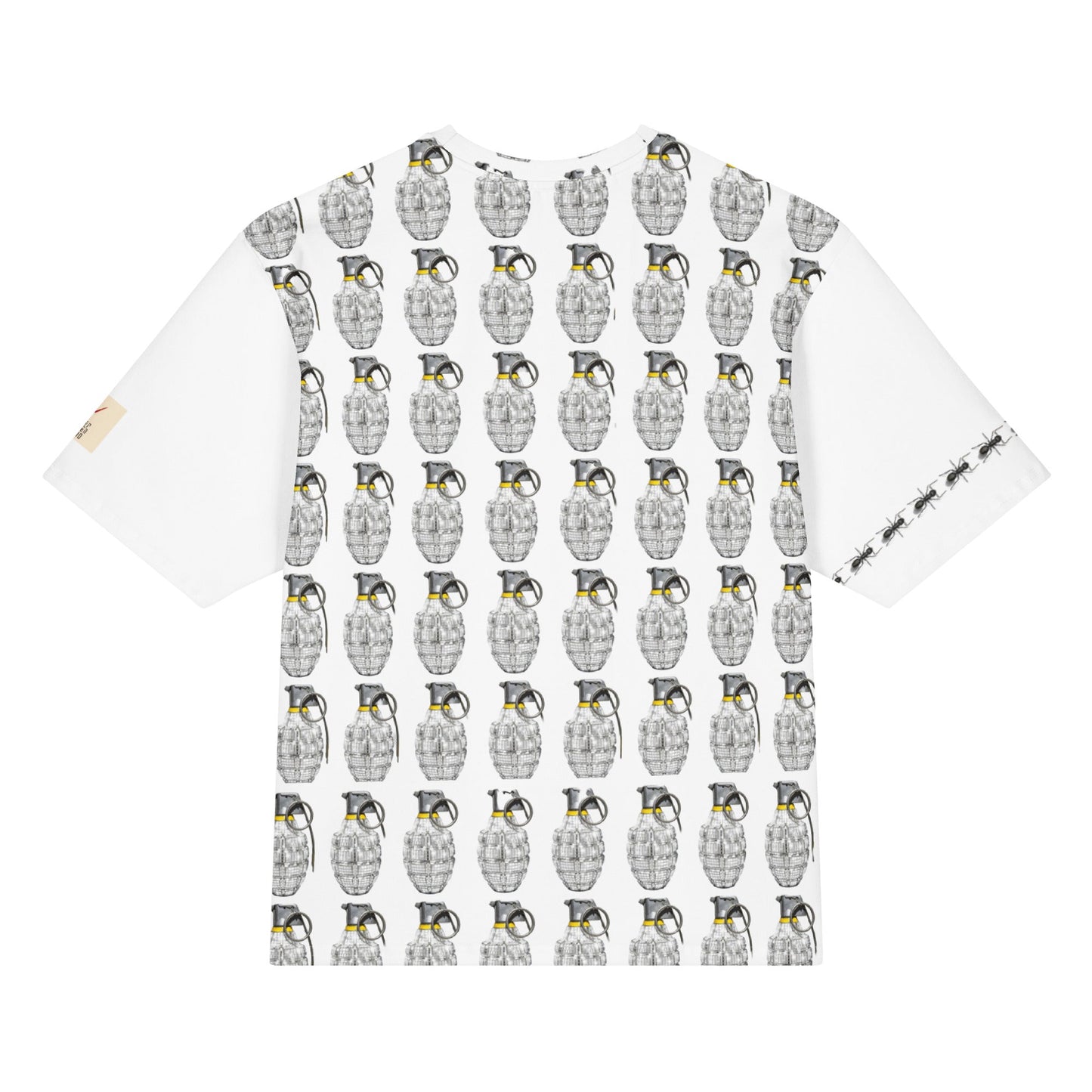 Disco Multi Grenades Oversized Cotton T-Shirt. - rubberchicken.studio