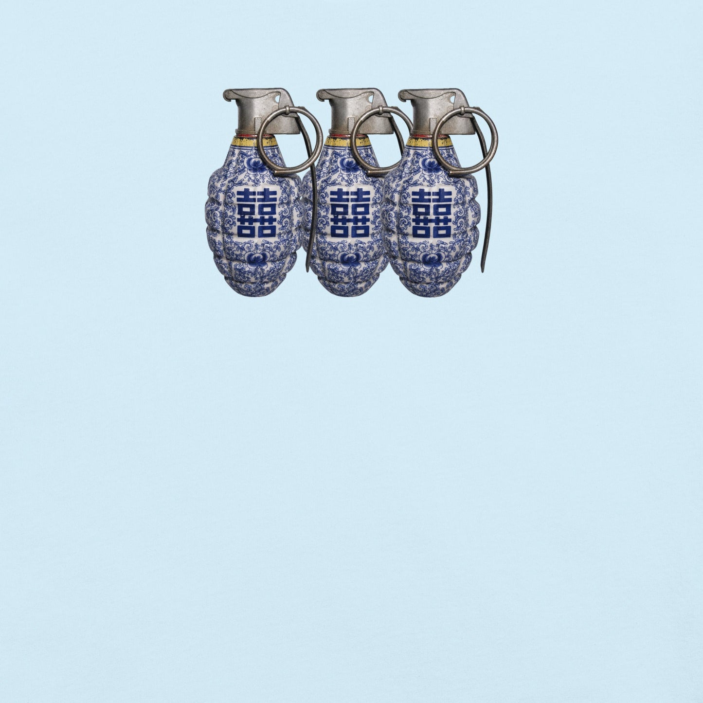 Double Happiness Trio Grenades T-Shirt - rubberchicken.studio