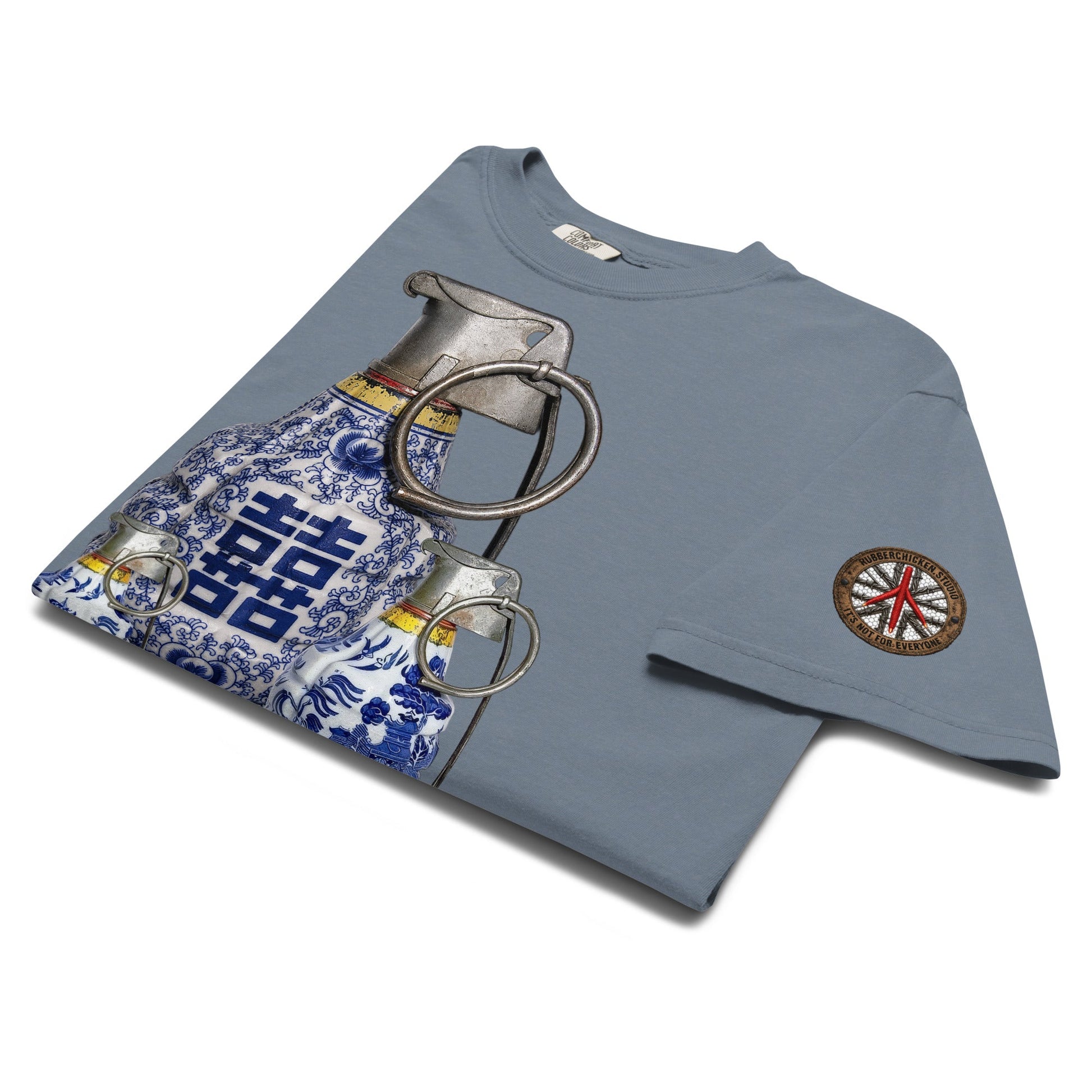 Double Happiness Trio Grenades T-Shirt - rubberchicken.studio