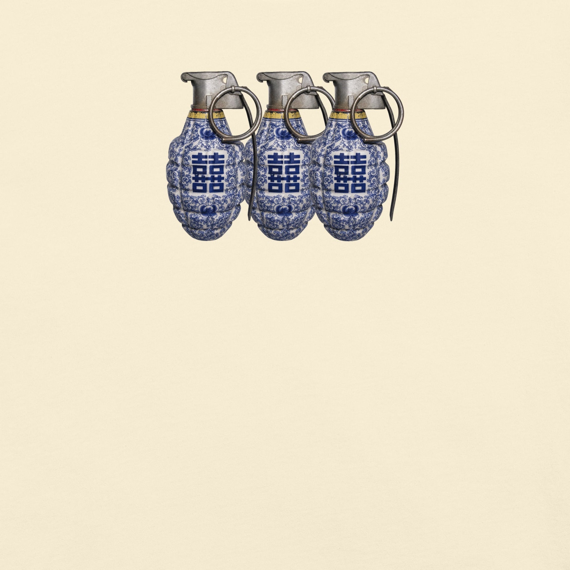 Double Happiness Trio Grenades T-Shirt - rubberchicken.studio