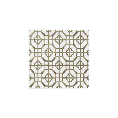 Gold & Sepia Oriental Trellis throw cushion cover - rubberchicken.studio