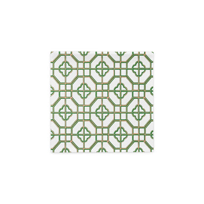 Golden Jade Oriental Trellis throw cushion cover - rubberchicken.studio