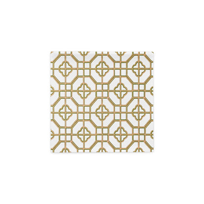 Golden Jade Oriental Trellis throw cushion cover - rubberchicken.studio