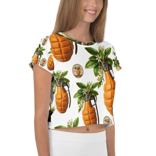 Granonges All-over print Crop Top - rubberchicken.studio