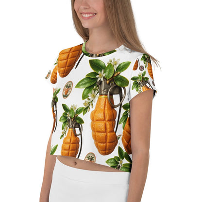 Granonges All-over print Crop Top - rubberchicken.studio