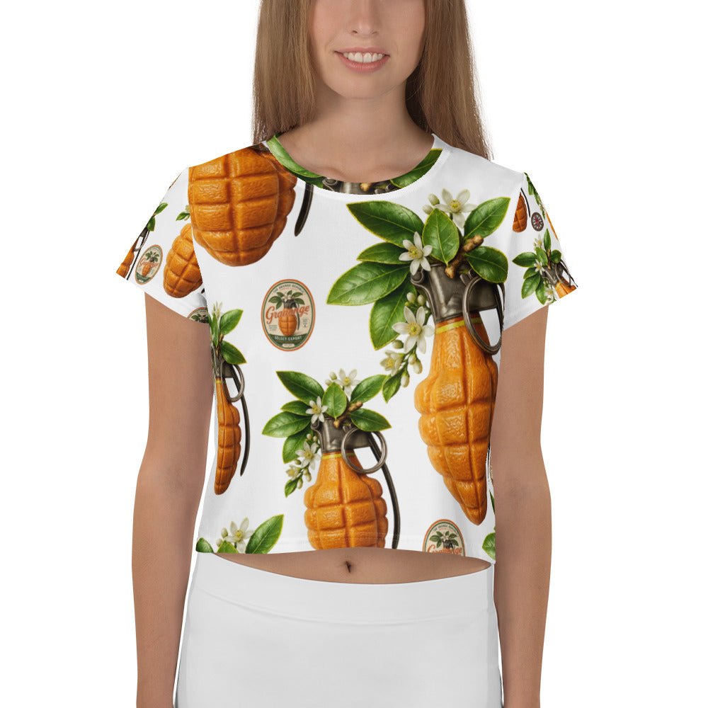 Granonges All-over print Crop Top - rubberchicken.studio