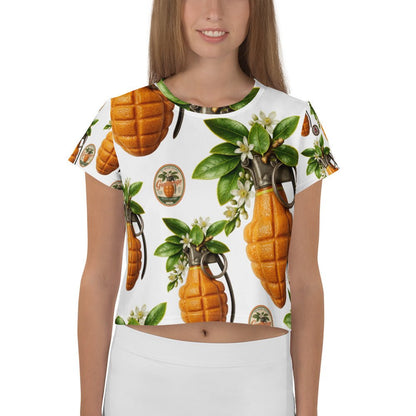 Granonges All-over print Crop Top - rubberchicken.studio