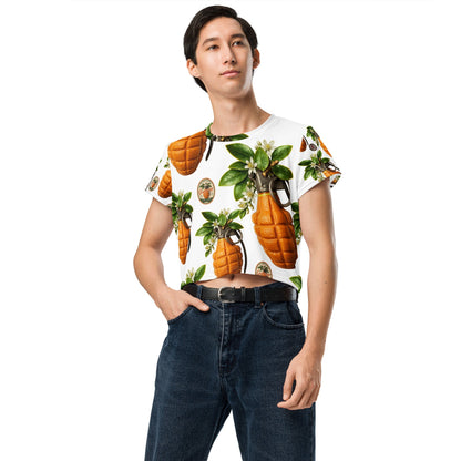 Granonges All-over print Crop Top - rubberchicken.studio