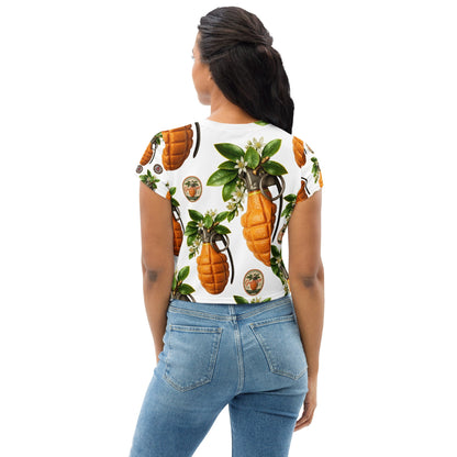 Granonges All-over print Crop Top - rubberchicken.studio