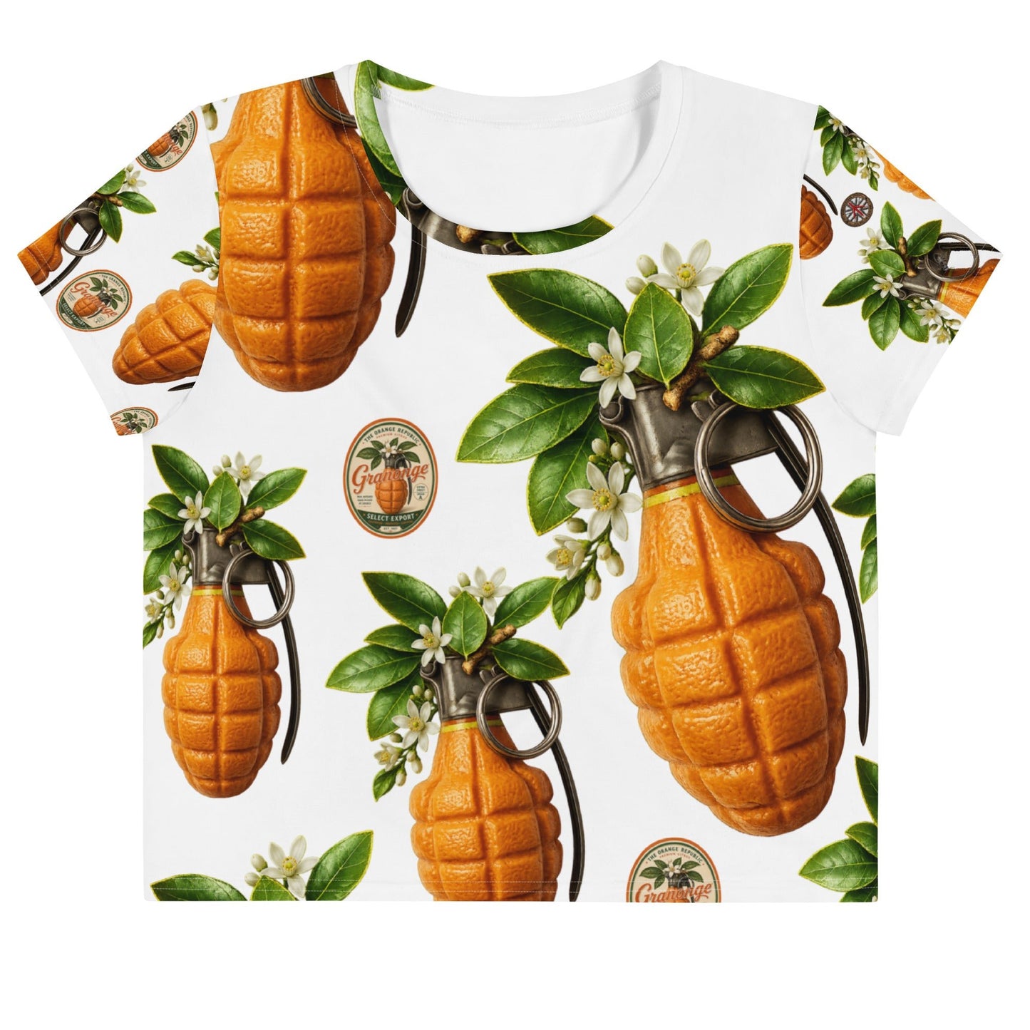 Granonges All-over print Crop Top - rubberchicken.studio