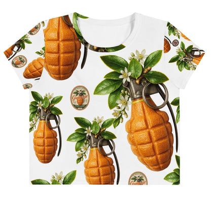 Granonges All-over print Crop Top - rubberchicken.studio