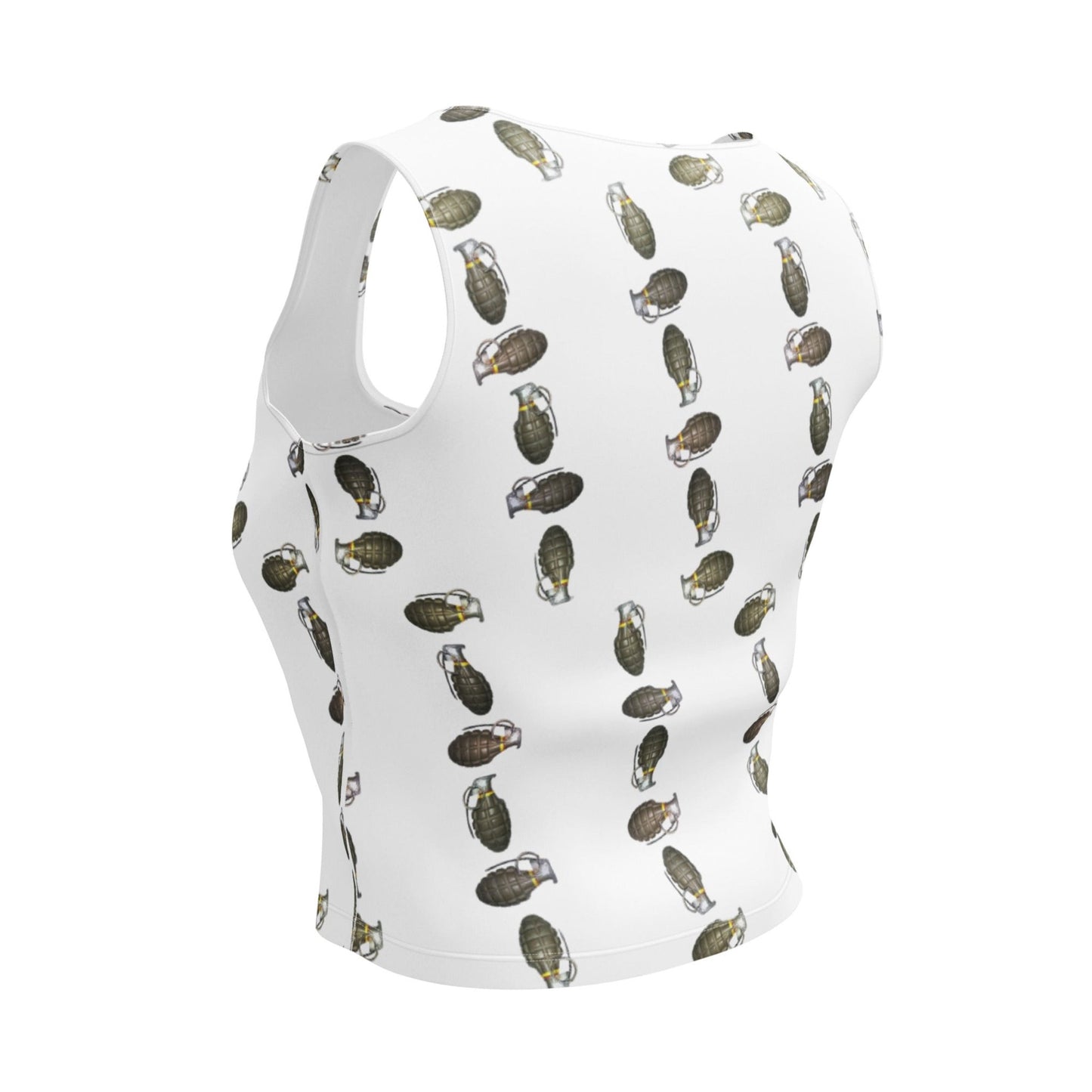 Green Grenades Crop Top - rubberchicken.studio