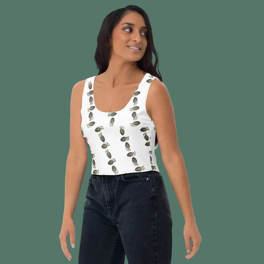 Green Grenades Crop Top - rubberchicken.studio