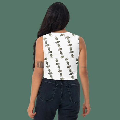 Green Grenades Crop Top - rubberchicken.studio