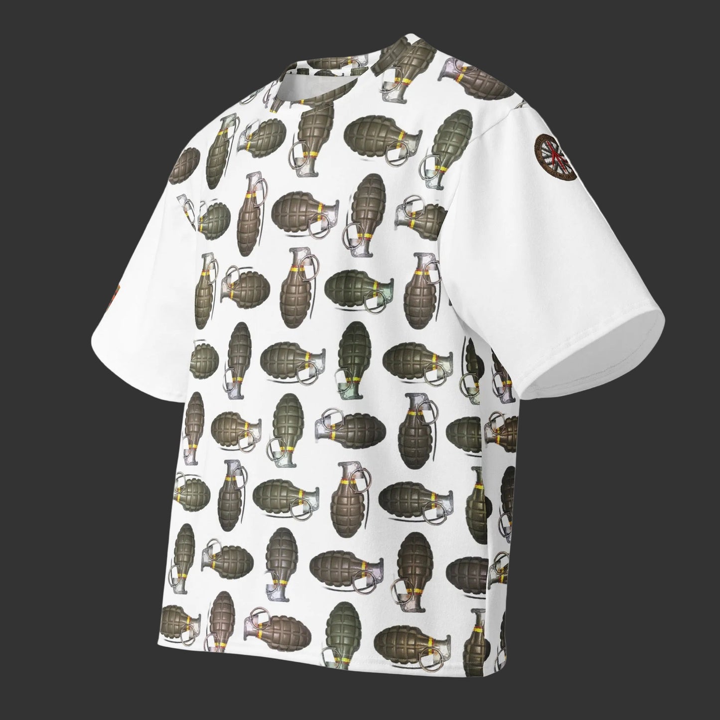 Green Grenades Oversized Cotton T-Shirt - rubberchicken.studio