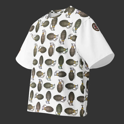 Green Grenades Oversized Cotton T-Shirt - rubberchicken.studio
