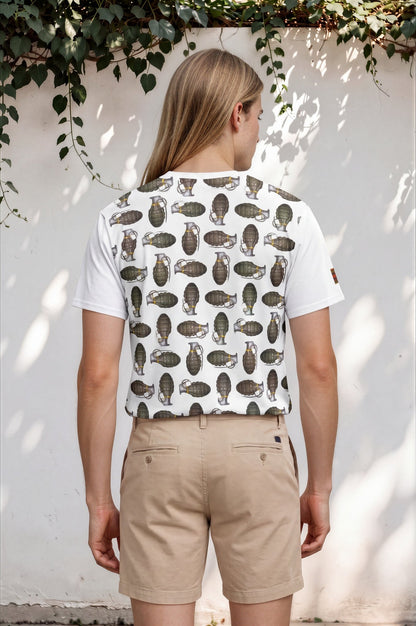 Green Grenades Oversized Cotton T-Shirt - rubberchicken.studio