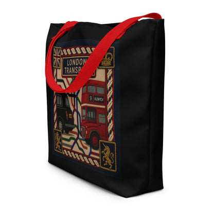 London's Transport - Large Tote Bag - rubberchicken.studio