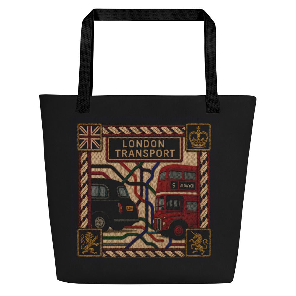 London's Transport - Large Tote Bag - rubberchicken.studio