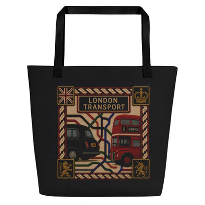 London's Transport - Large Tote Bag - rubberchicken.studio