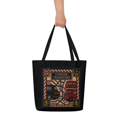 London's Transport - Large Tote Bag - rubberchicken.studio