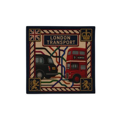 London's Transport throw cushion cover - rubberchicken.studio
