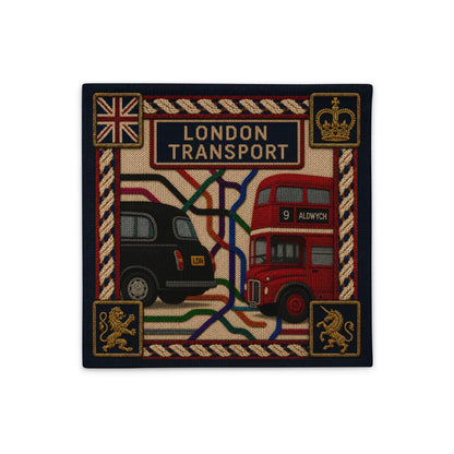 London's Transport throw cushion cover - rubberchicken.studio
