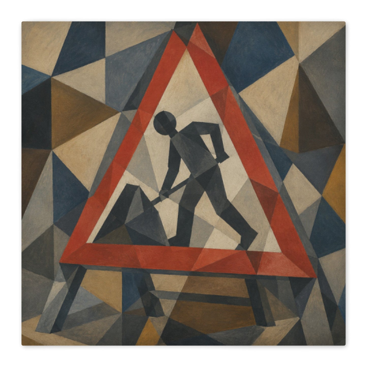 Men at Work cotton throw cushion cover - rubberchicken.studio
