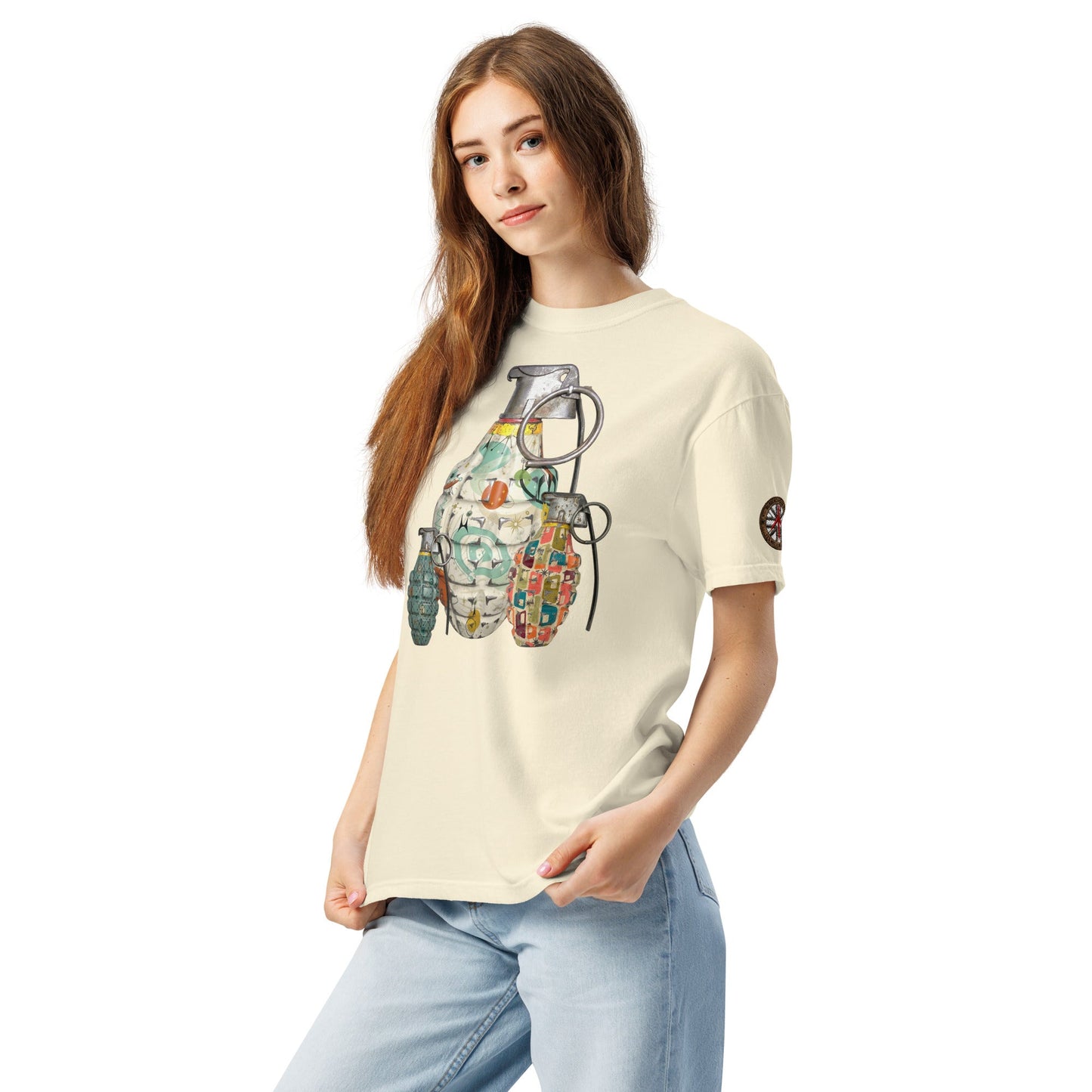 Mid-Century Grenades Trio T-Shirt - rubberchicken.studio