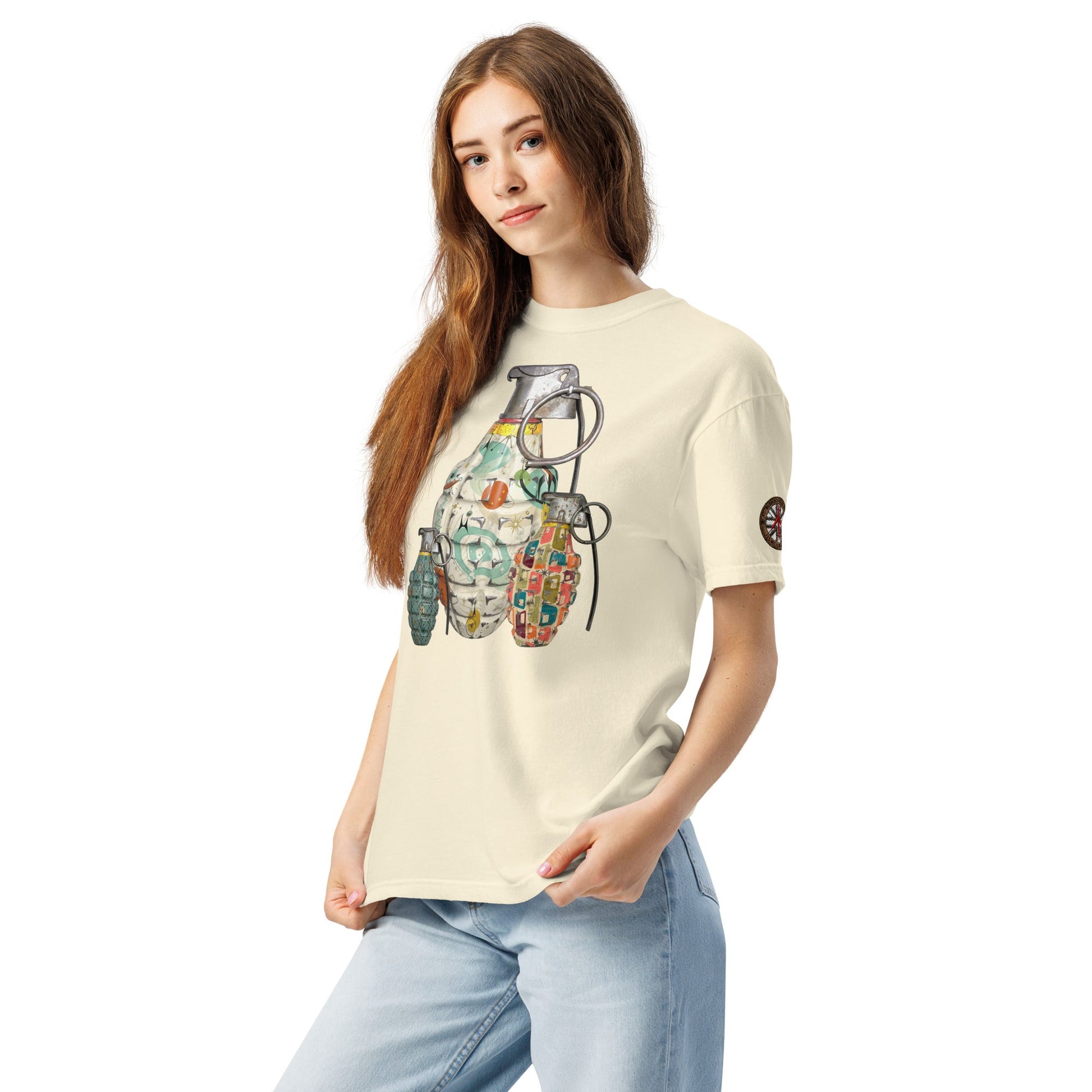 Mid-Century Grenades Trio T-Shirt - rubberchicken.studio