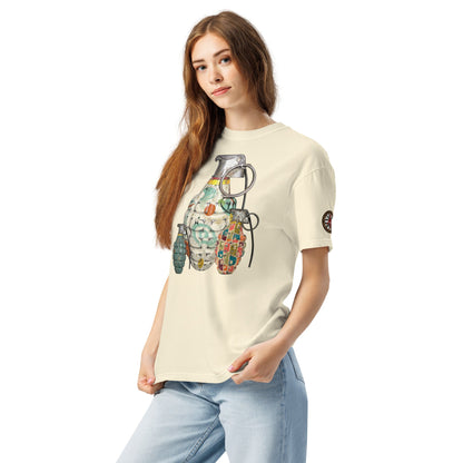 Mid-Century Grenades Trio T-Shirt - rubberchicken.studio
