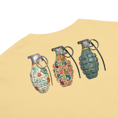 Mid-Century Grenades Trio T-Shirt - rubberchicken.studio