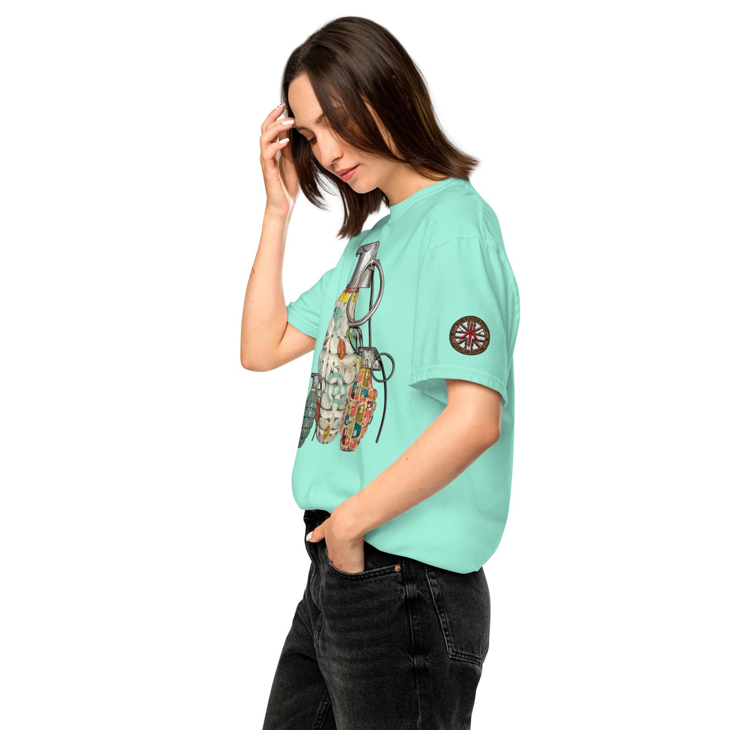 Mid-Century Grenades Trio T-Shirt - rubberchicken.studio