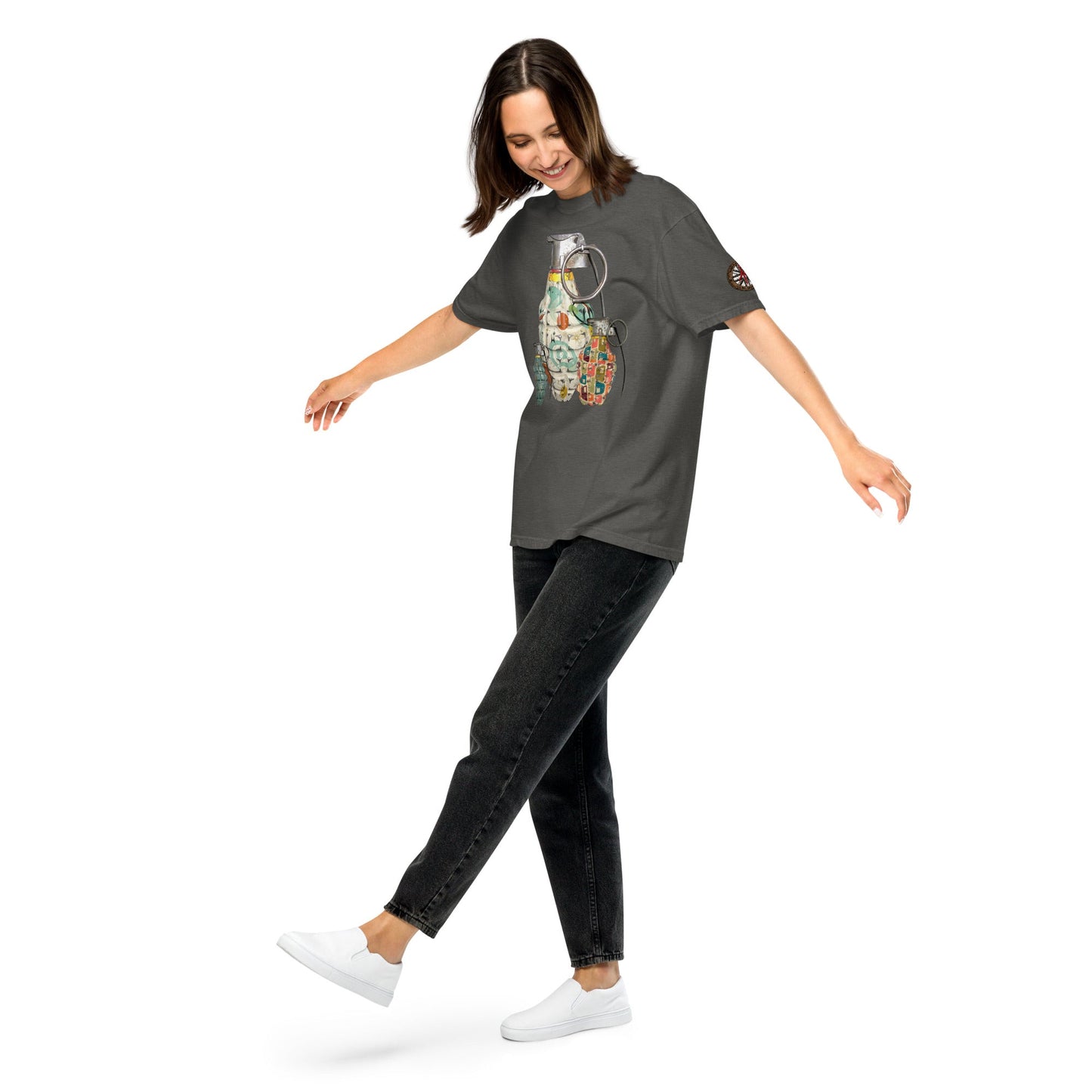 Mid-Century Grenades Trio T-Shirt - rubberchicken.studio