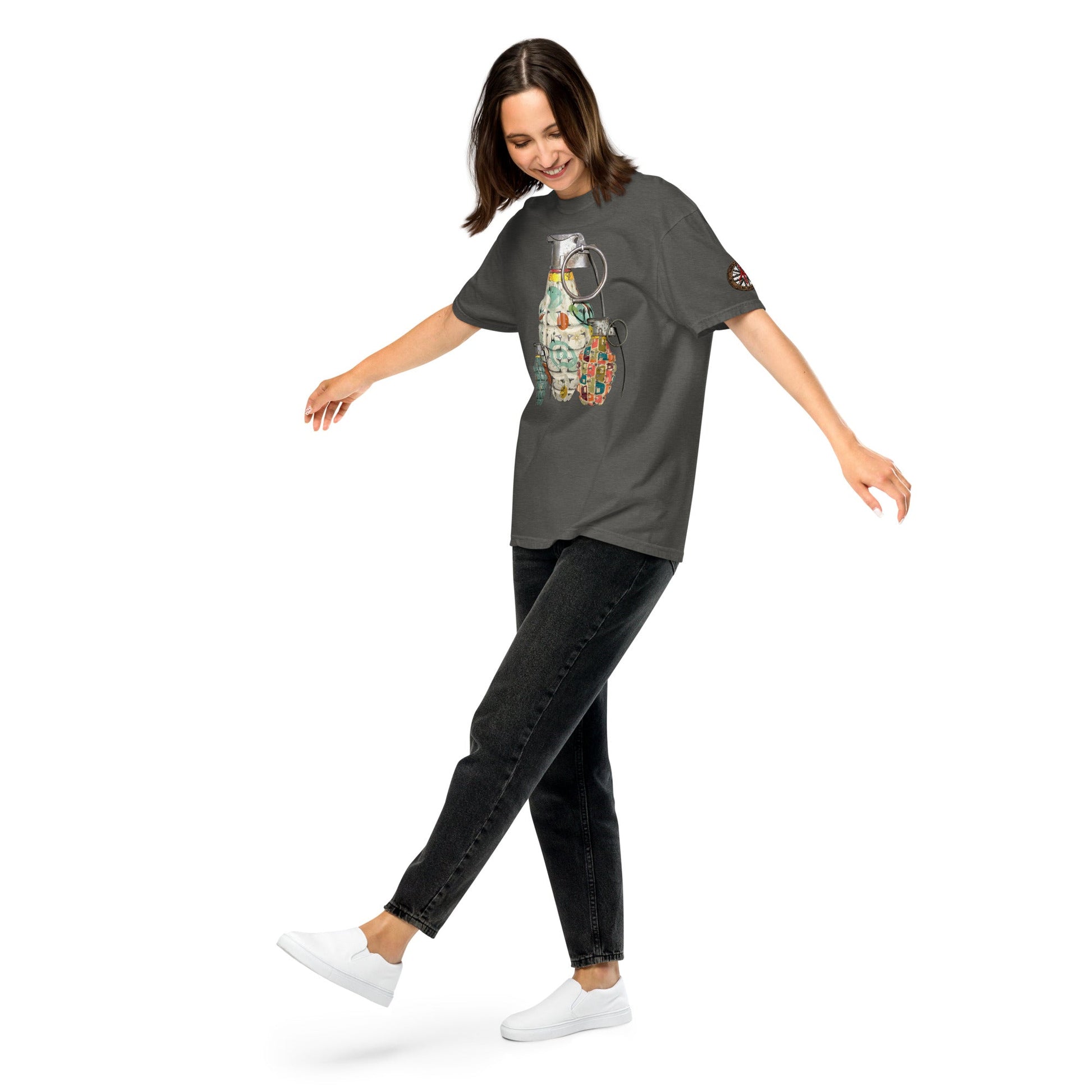 Mid-Century Grenades Trio T-Shirt - rubberchicken.studio