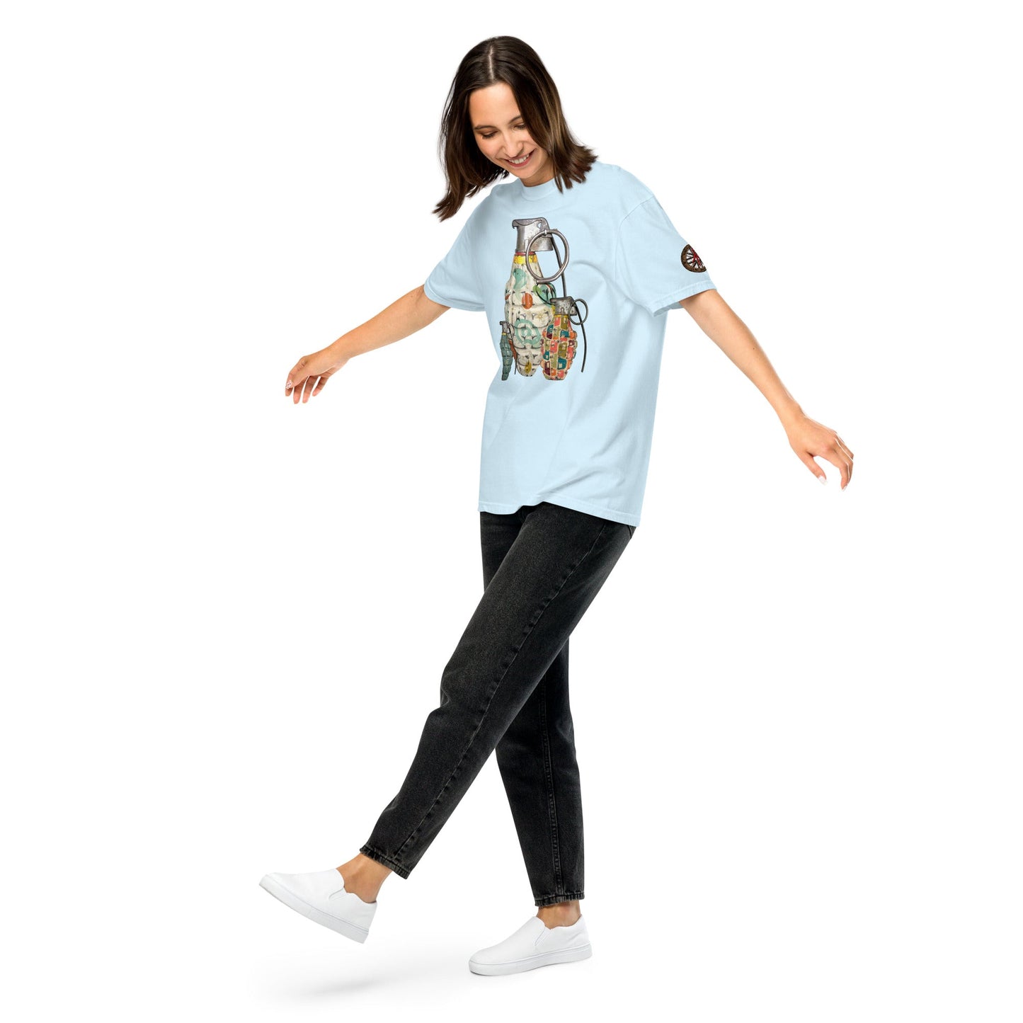 Mid-Century Grenades Trio T-Shirt - rubberchicken.studio