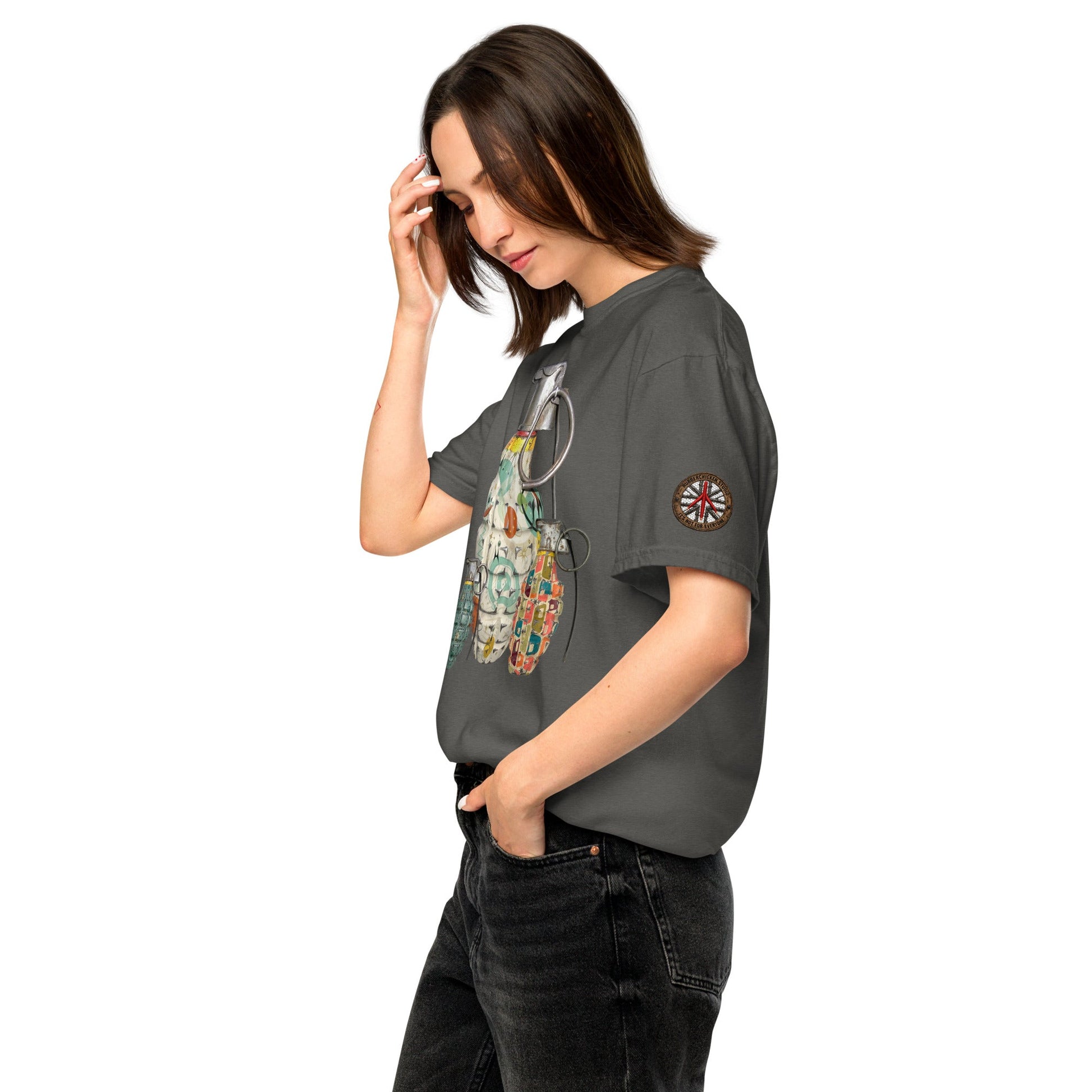 Mid-Century Grenades Trio T-Shirt - rubberchicken.studio