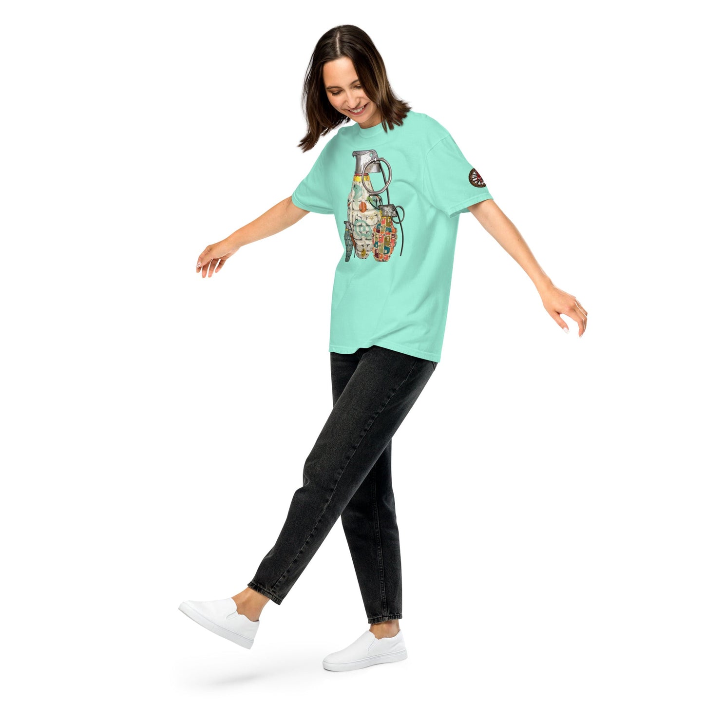 Mid-Century Grenades Trio T-Shirt - rubberchicken.studio