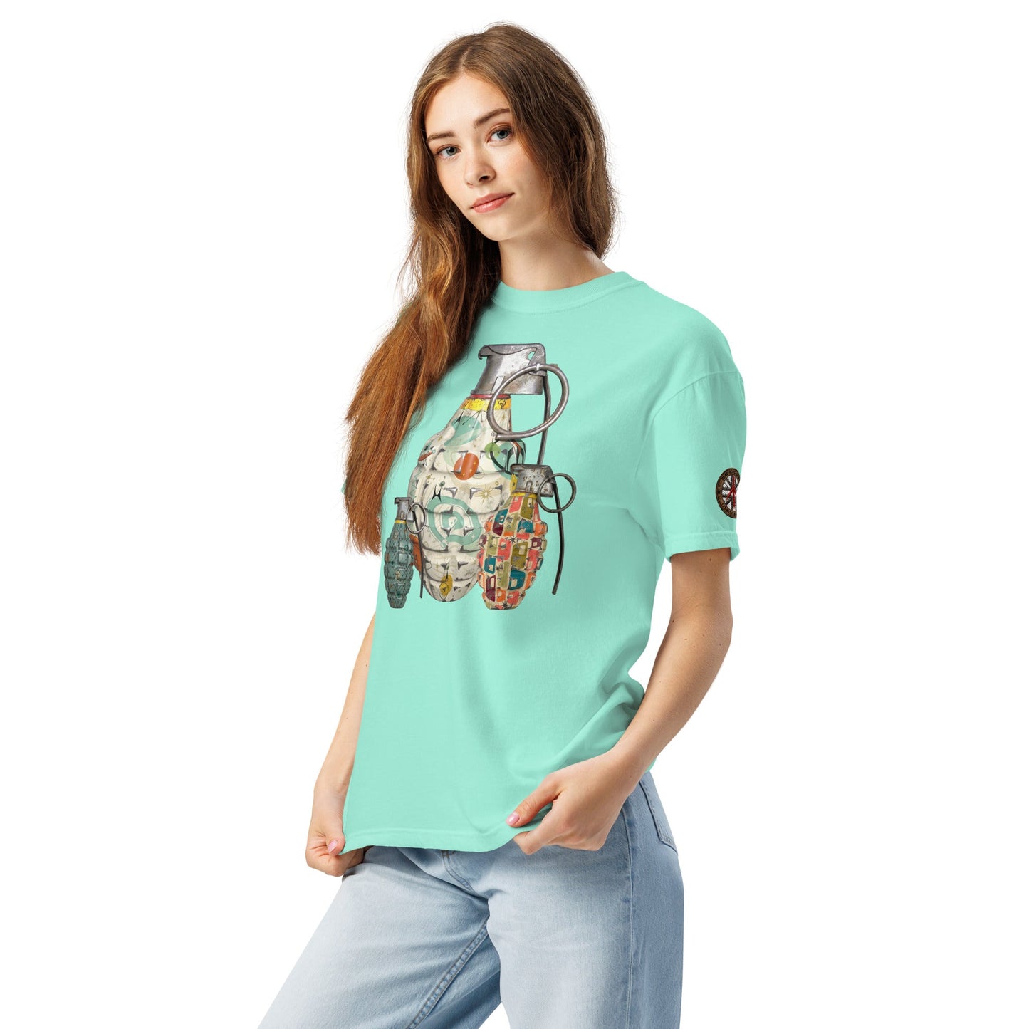 Mid-Century Grenades Trio T-Shirt - rubberchicken.studio